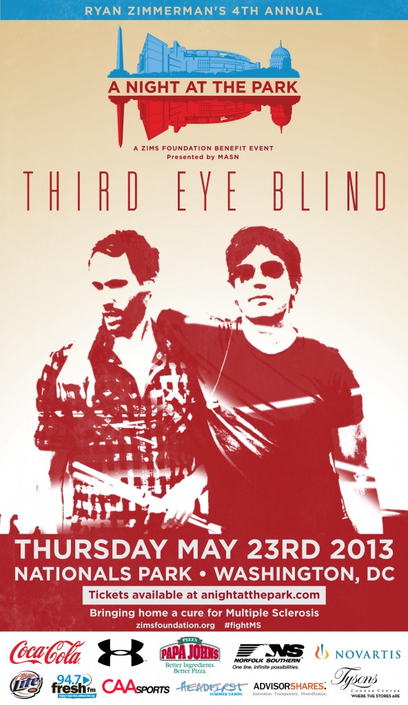 Third Eye Blind - Nats Park - ziMS Foundation Benefit Event - May 23rd